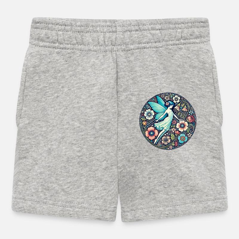 Fée Bleue - Short Bébé - gris chiné
