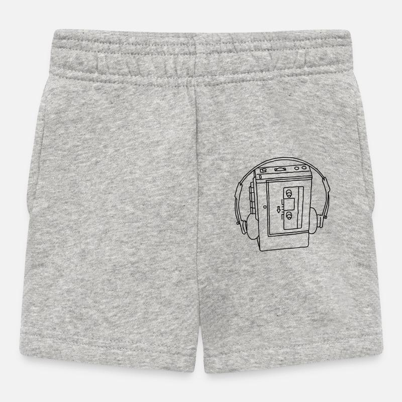 Baladeur WALKMAN - Short Bébé - gris chiné