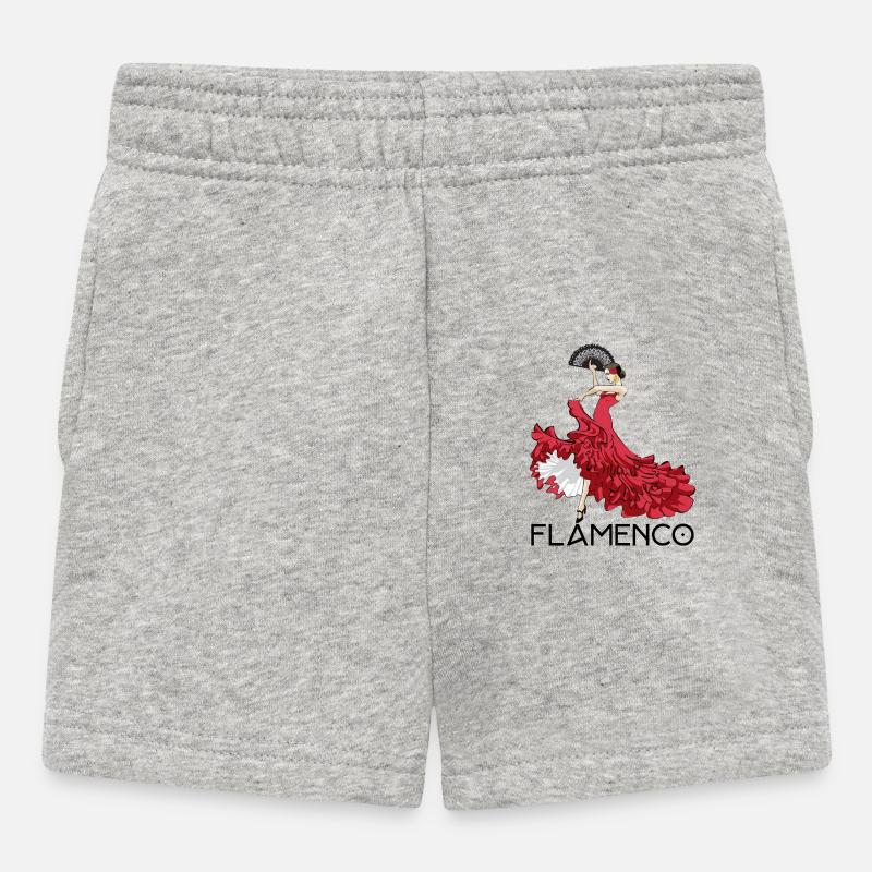 Danseuse de flamenco - Short Bébé - gris chiné