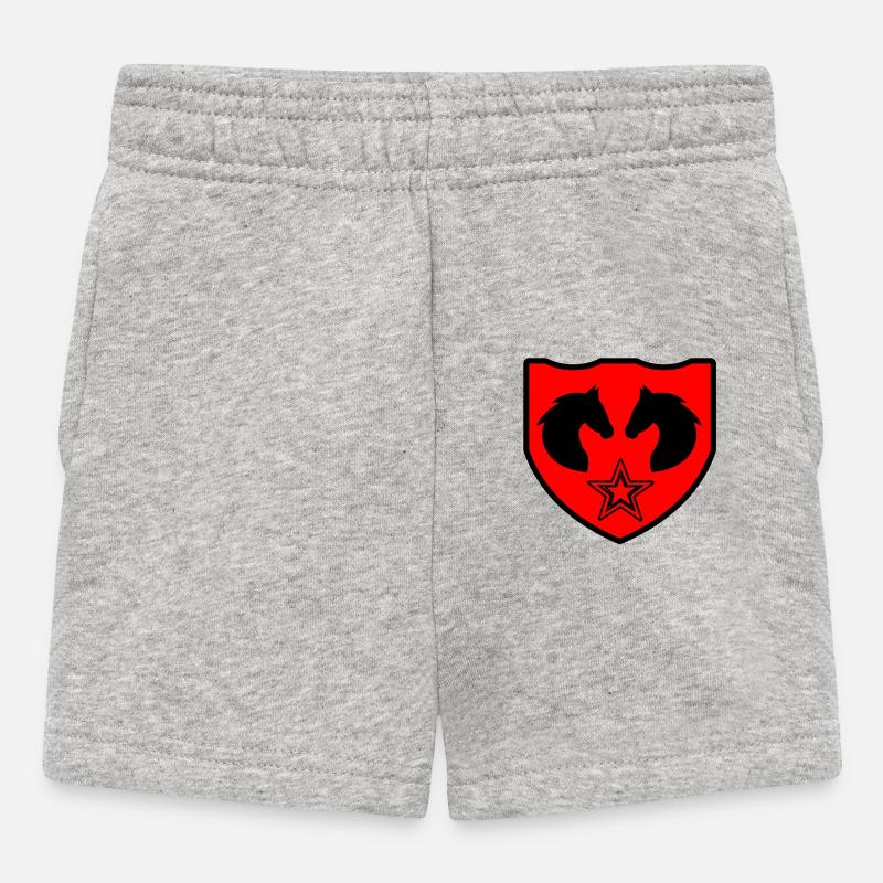 Cheval - Short Bébé - gris chiné