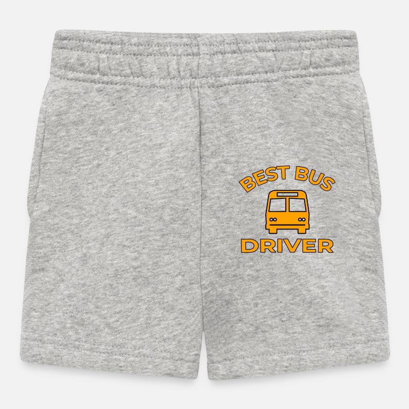 Bus - Short Bébé - gris chiné