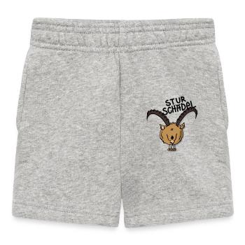 Steinbock Sturschädel - Baby Shorts - Grau meliert - Vorne