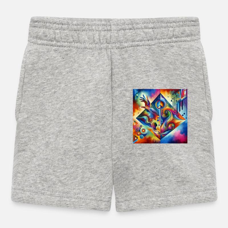 Clé - Short Bébé - gris chiné