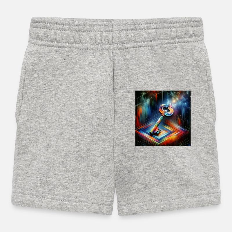 Clé - Short Bébé - gris chiné