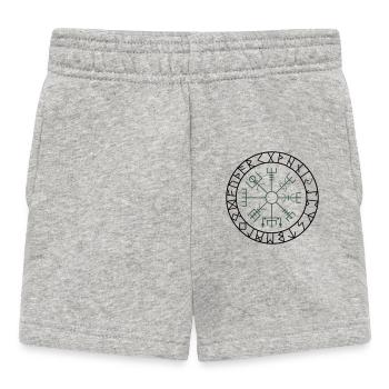 wikinger kompass - Baby Shorts - Grau meliert - Vorne