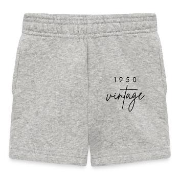 Jahrgang 1950er Jahre Jubiläum - Baby Shorts - Grau meliert - Vorne