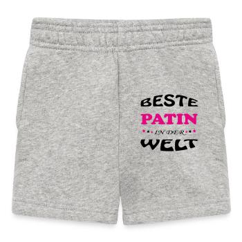 BESTE PATIN GODMOTHER IN DER WELT - Baby Shorts - Grau meliert - Vorne