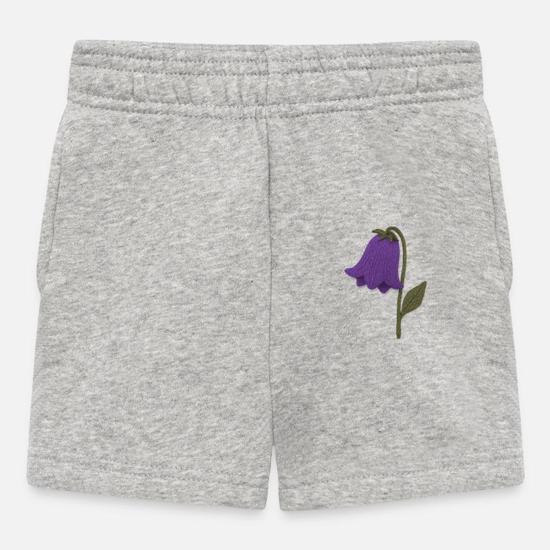 Fleur - Short Bébé - gris chiné