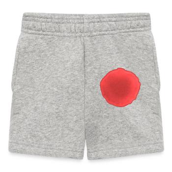 Point Rouge - Short Bébé - gris chiné - Devant