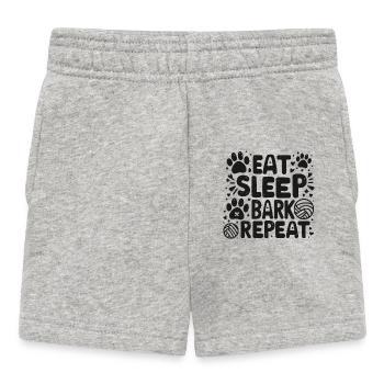 Manger Dormir Écorce Répéter - Short Bébé - gris chiné - Devant