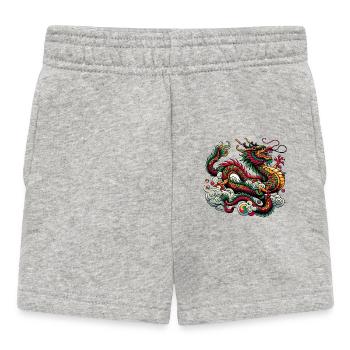 Dragon Chine - Short Bébé - gris chiné - Devant