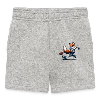 Fox Football - Baby Shorts - heather grey - Front