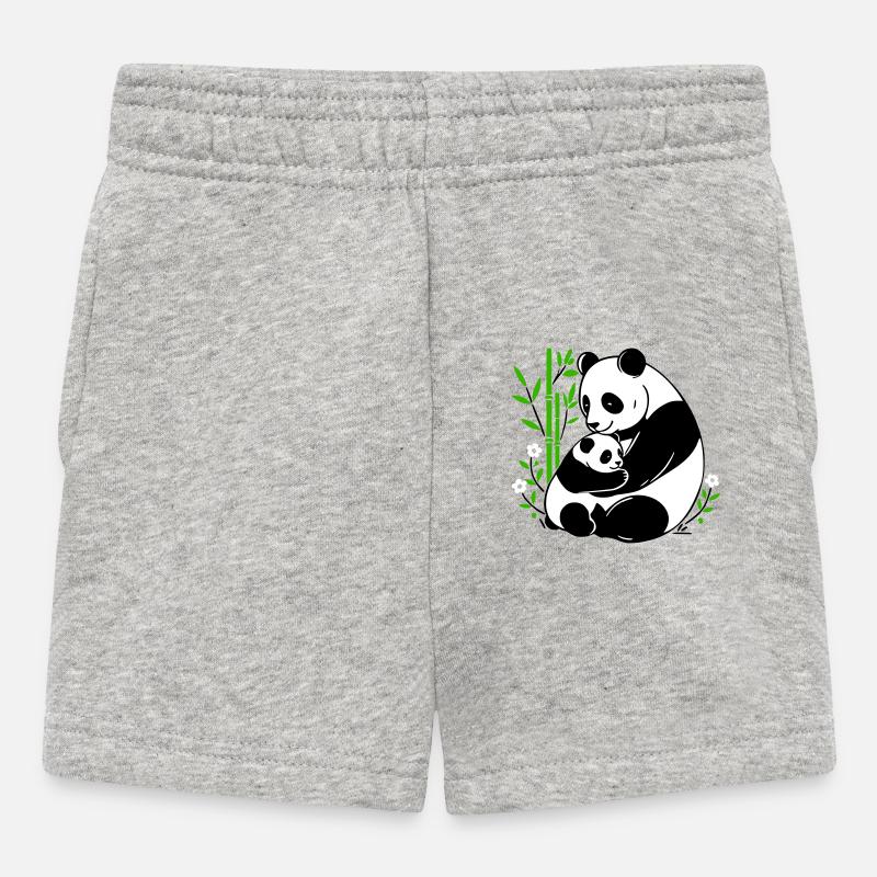 Tendresse de Panda - Short Bébé - gris chiné