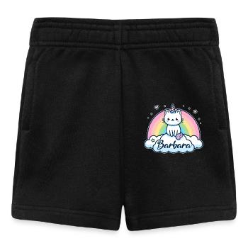 Barbara Name Vorname Einhornkatze - Baby Shorts - Schwarz - Vorne