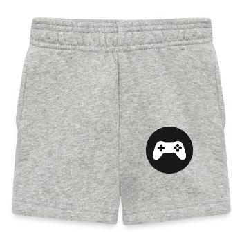 manette de jeu - Short Bébé - gris chiné - Devant