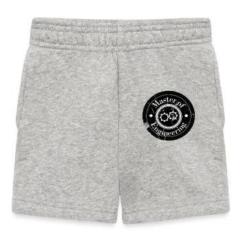 Master of Engineering Logo Patch - Baby Shorts - heather grey - Front