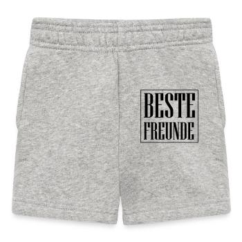 Meilleurs amis Amitié - Short Bébé - gris chiné - Devant