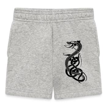 Serpent noir infini - Short Bébé - gris chiné - Devant