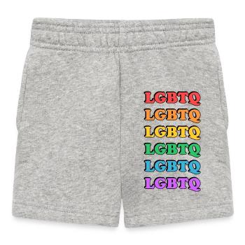 Rainbow LGBTQ - Baby Shorts - Grau meliert - Vorne