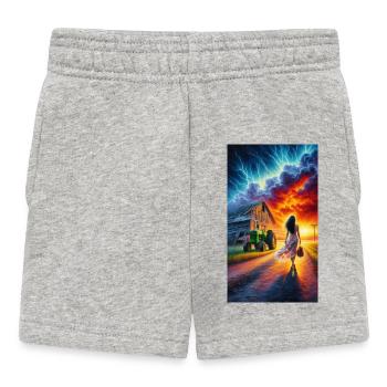 Sturmige Crepuscular-Wolkenlesung - Baby Shorts - Grau meliert - Vorne