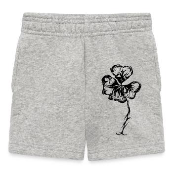 Lucky clover - Baby Shorts - heather grey - Front