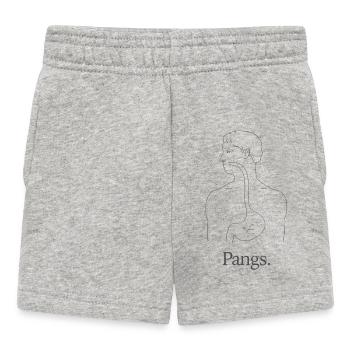 Pangs Anatomie Strichzeichnungen - Baby Shorts - Grau meliert - Vorne