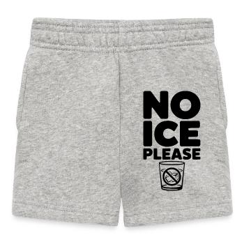 Nein, bitte - Baby Shorts - Grau meliert - Vorne
