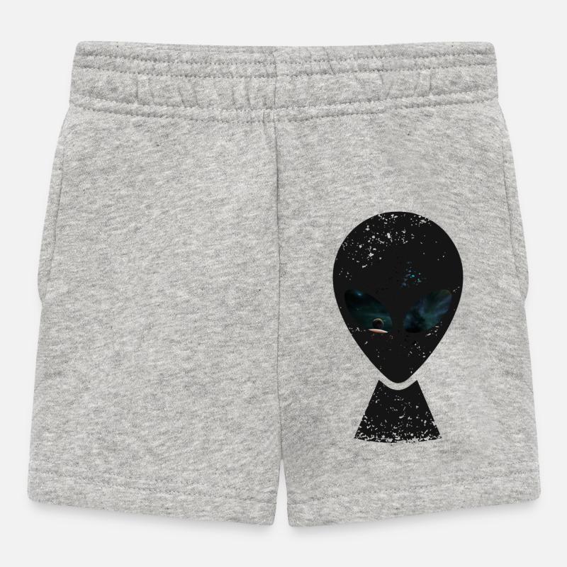 Yeux de l’Univers Alien - Short Bébé - gris chiné