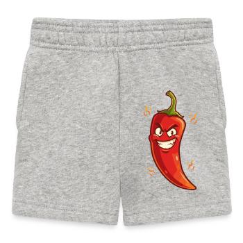 Dessin animé Angry Chili – Flamy & Naughty - Short Bébé - gris chiné - Devant