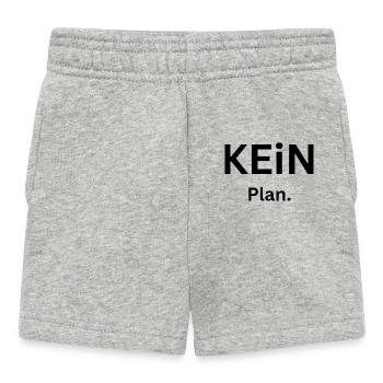 Kein Plan. - Baby Shorts - Grau meliert - Vorne
