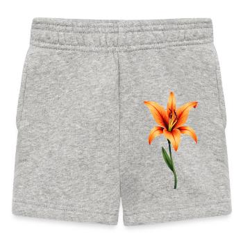 Lilie - Baby Shorts - Grau meliert - Vorne