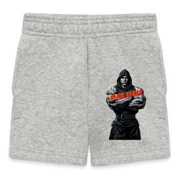 Ombre forte, pas de douleur, pas de gain - Short Bébé - gris chiné - Devant