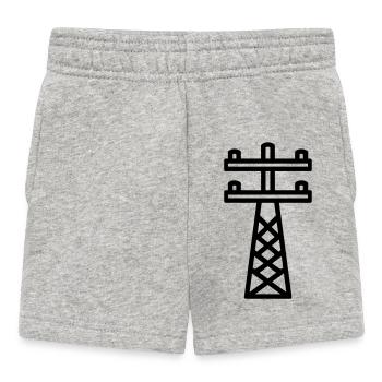 Strommast - Baby Shorts - Grau meliert - Vorne
