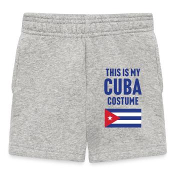 Das ist mein Kuba Kostüm - Baby Shorts - Grau meliert - Vorne