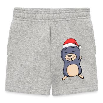 Mole Christmas - Baby Shorts - heather grey - Front