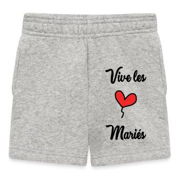 LONG LIVE THE BRIDE AND GROOM - Baby Shorts - heather grey - Front