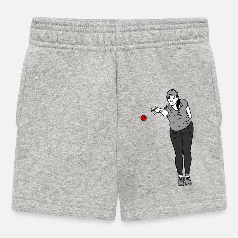 Joueur de pétanque - Short Bébé - gris chiné