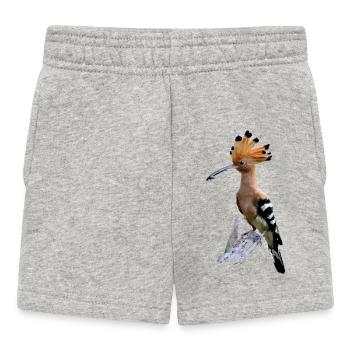 Huppe flamboyante au plumage orange - Short Bébé - gris chiné - Devant