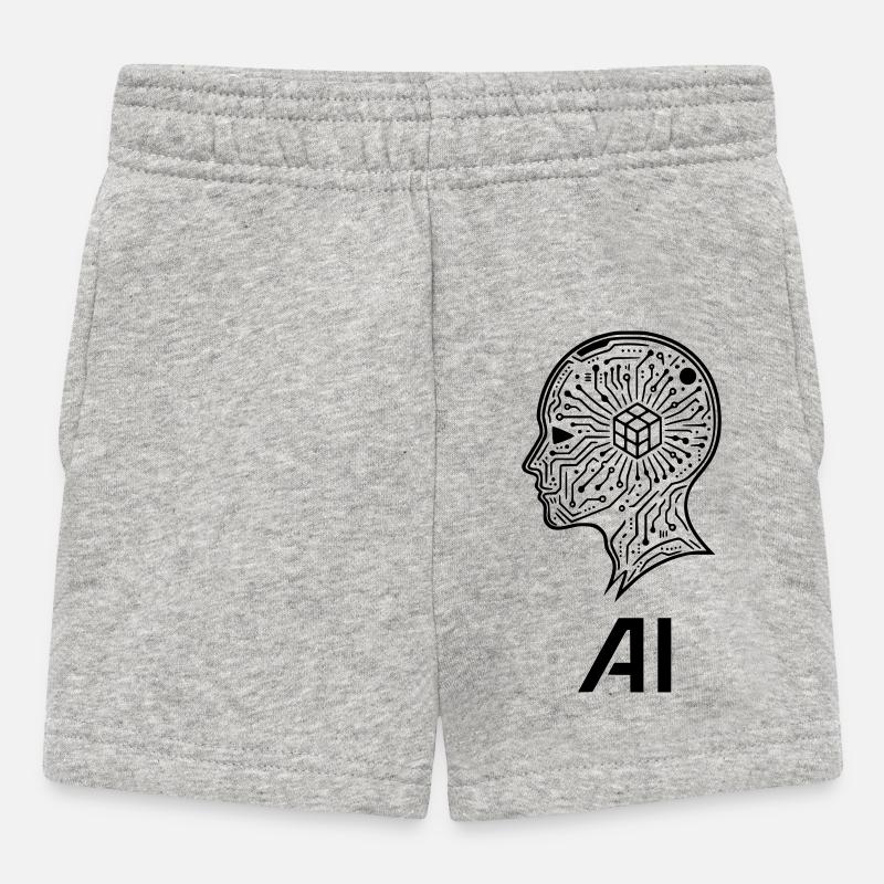 intelligence artificielle - Short Bébé - gris chiné