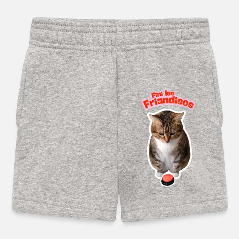 Fini les friandises - Short Bébé - gris chiné