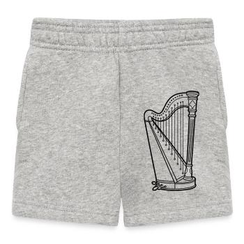 Harfe - Baby Shorts - Grau meliert - Vorne