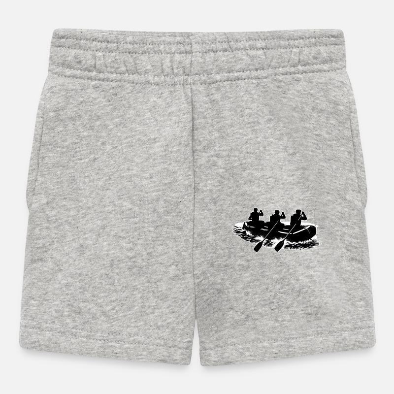 Motif de contour de rafting - Short Bébé - gris chiné