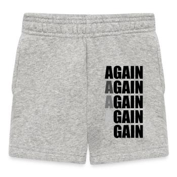 Again Again Again Again Gain - Short Bébé - gris chiné - Devant