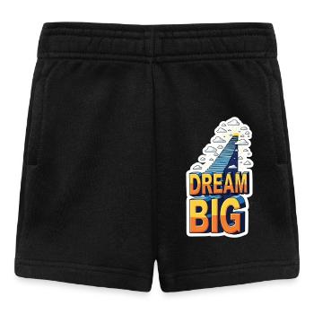 Traumgroße Treppe Aufstieg - Baby Shorts - Schwarz - Vorne