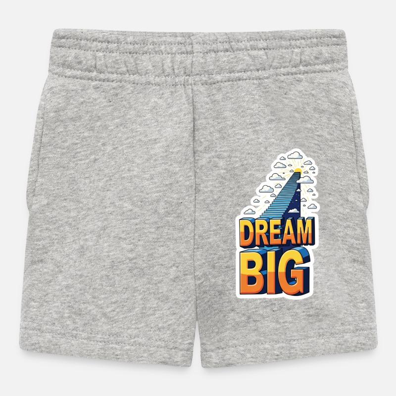 Traumgroße Treppe Aufstieg - Baby Shorts - Grau meliert