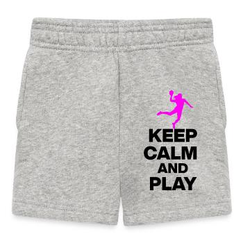 KEEP CALM AND PLAY HANDBALL! EM GIFT GERMANY s - Baby Shorts - heather grey - Front