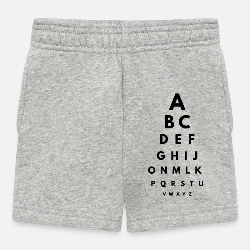 Sehtest - Baby Shorts - Grau meliert