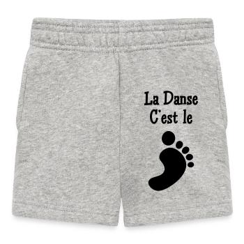 La danse c’est le pied - Short Bébé - gris chiné - Devant