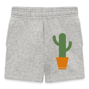 Kaktus - Baby Shorts - Grau meliert - Vorne