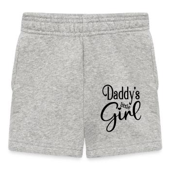 Daddy's little girl dad little daughter dad dad - Baby Shorts - heather grey - Front